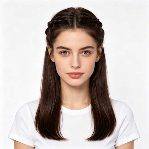 double french braid headband