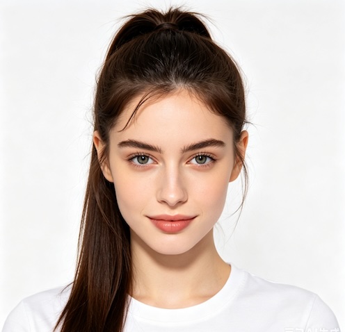 sleek high ponytail