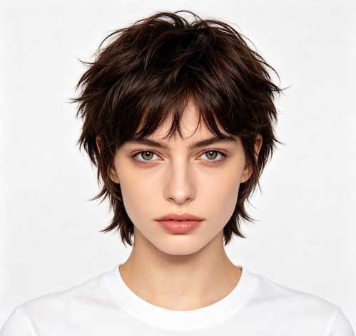 short wolf cut